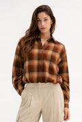 PLAID BUBBLE SHIRT