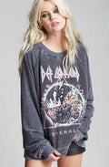 SUDADERA DEF LEOPARD GRIS ROSA