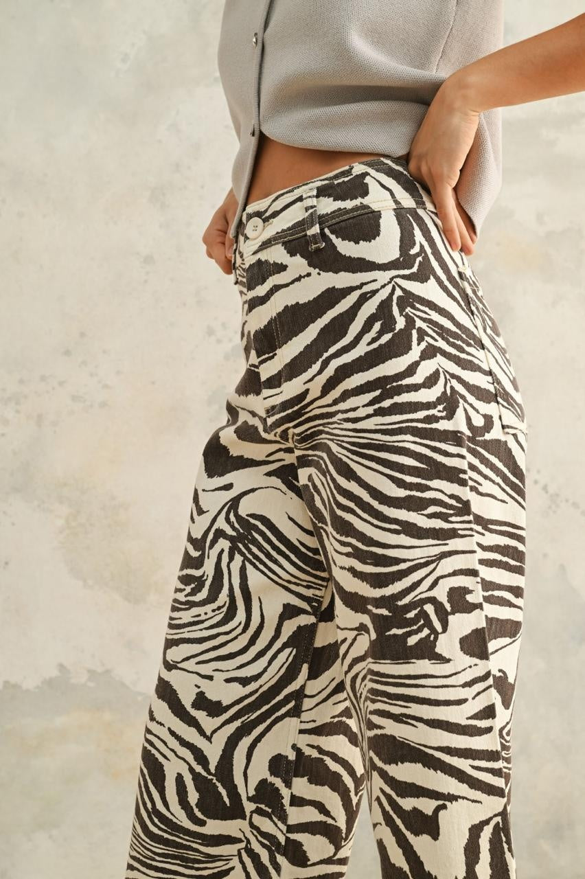 ZEBRA BROWN PANT