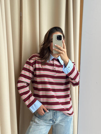 BERRY LONGSLEEVE POLO