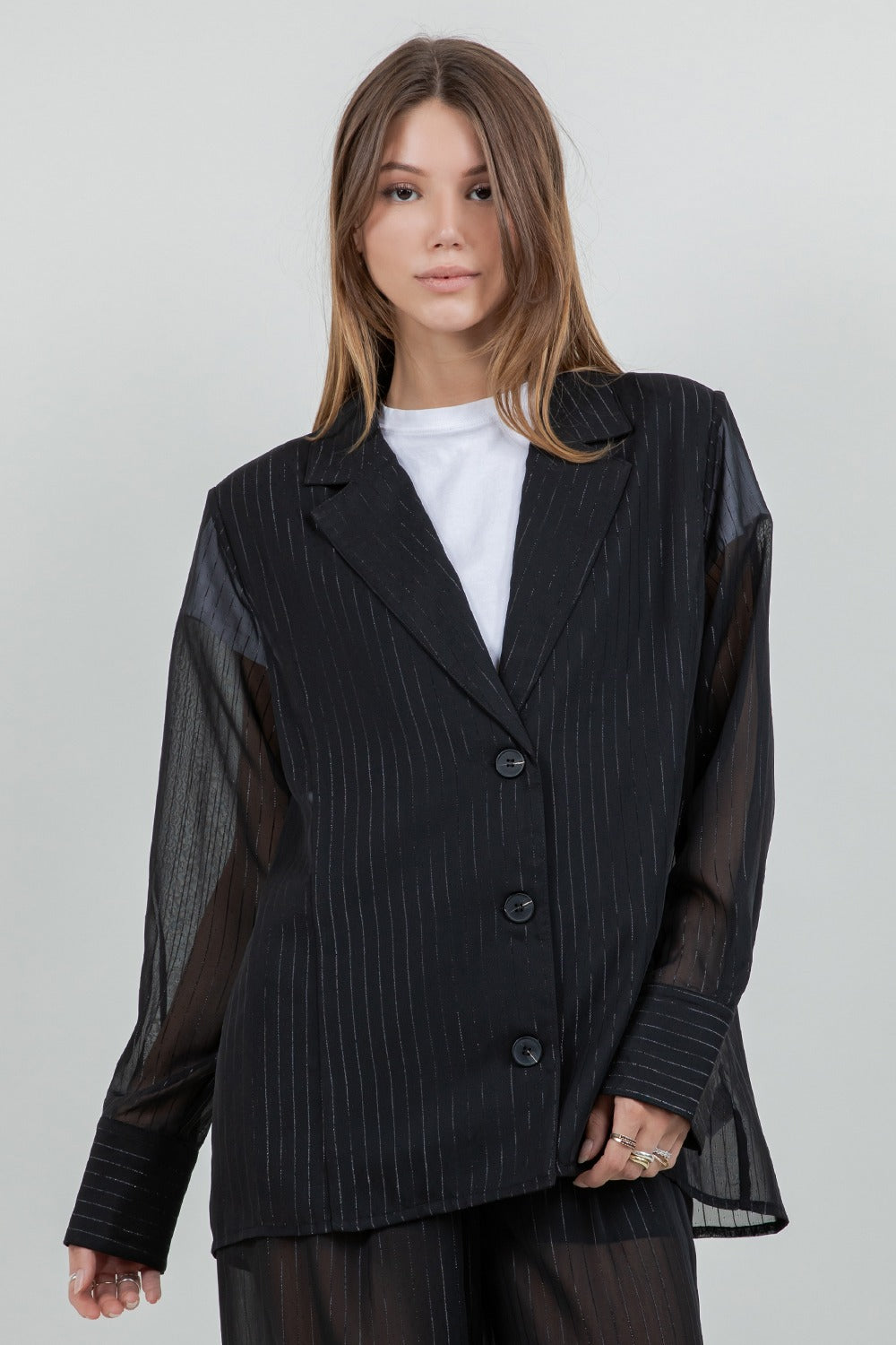 SET BLAZER SHEER