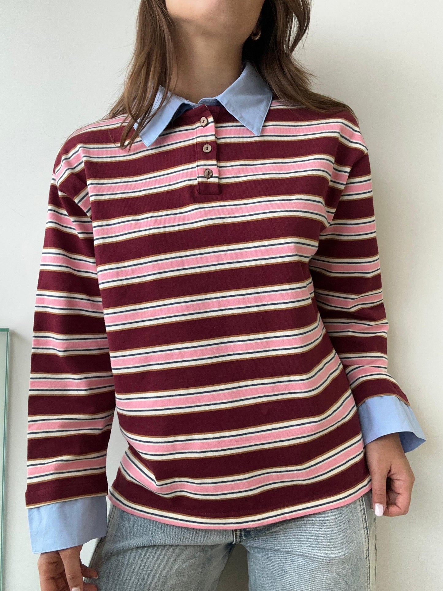 BERRY LONGSLEEVE POLO