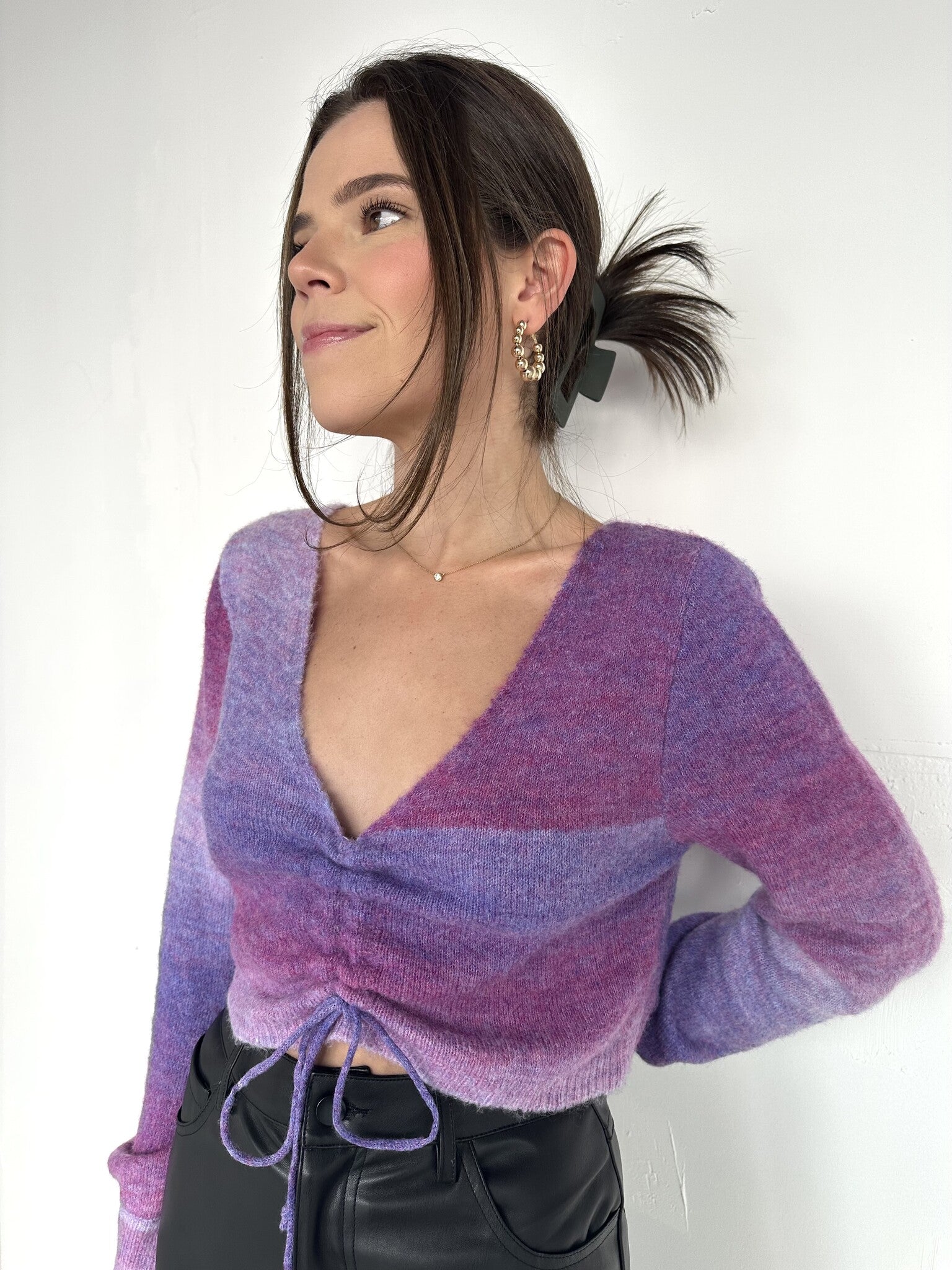 SWEATER OMBRE MORADO