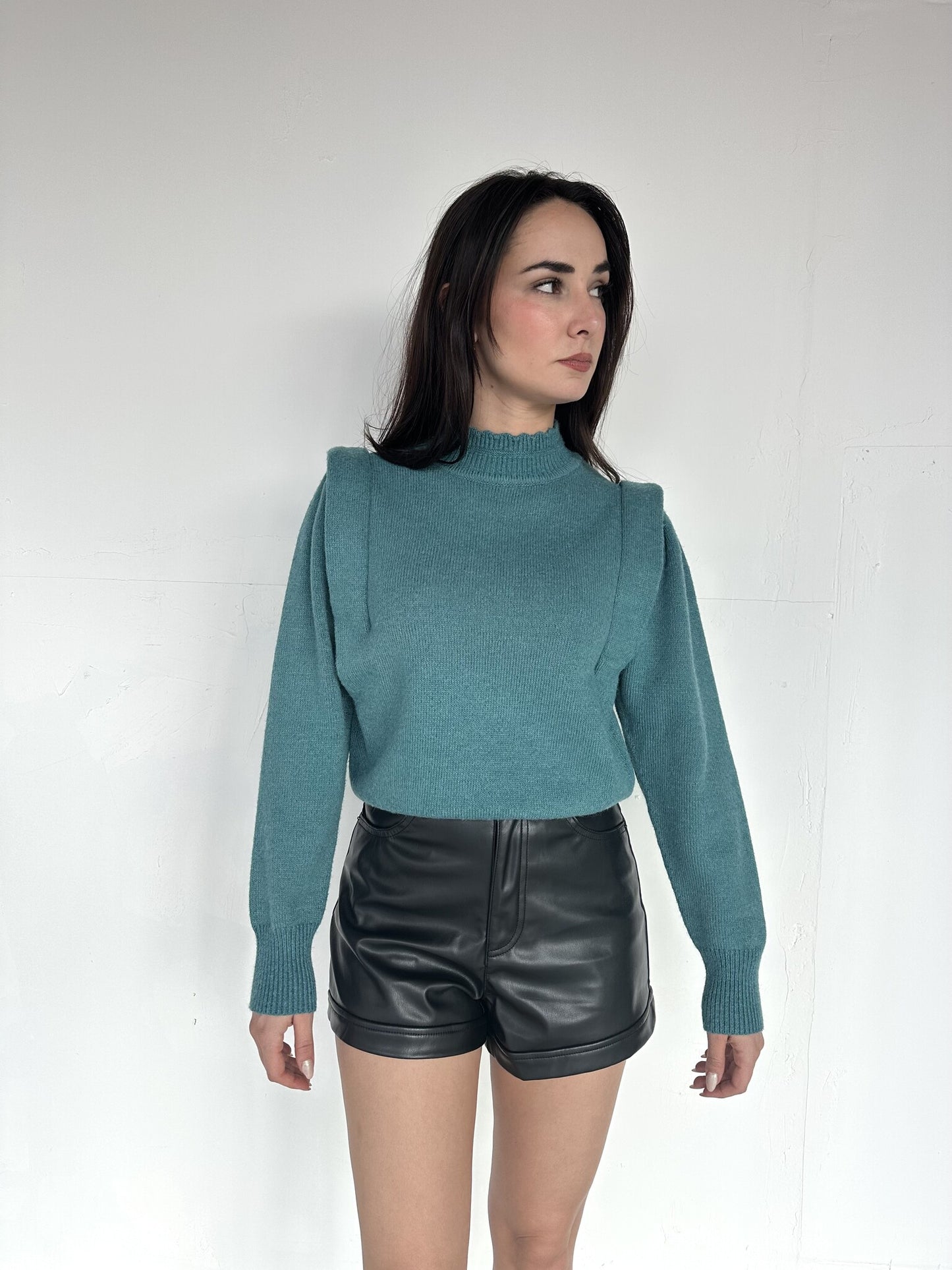 SUETER HOMBRERA AZUL AQUA