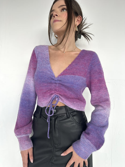 SWEATER OMBRE MORADO