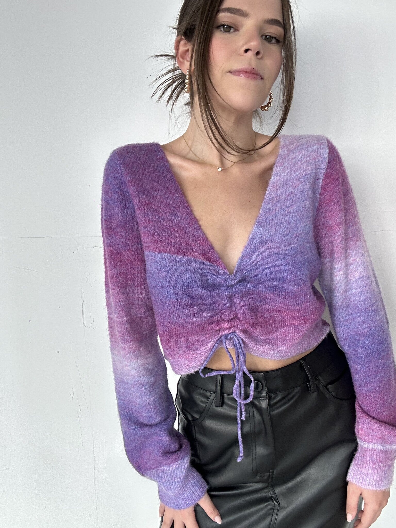 SWEATER OMBRE MORADO