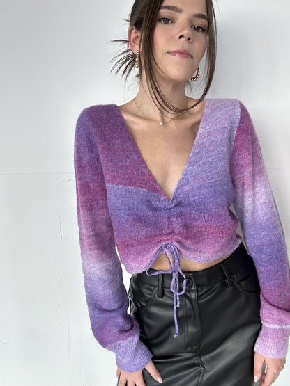 SWEATER OMBRE MORADO