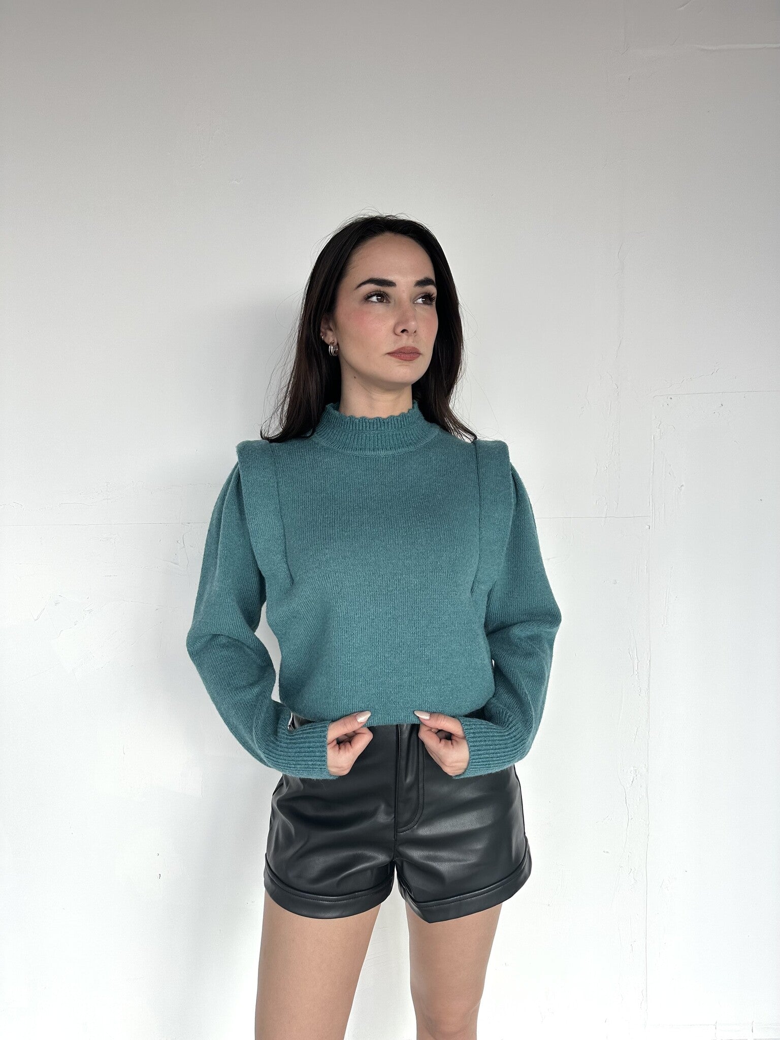 SUETER HOMBRERA AZUL AQUA