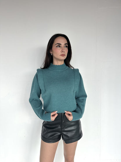 SUETER HOMBRERA AZUL AQUA