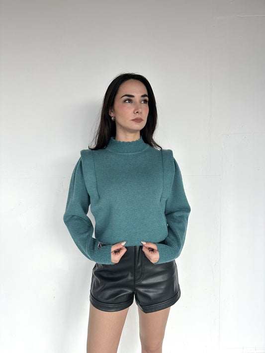 SUETER HOMBRERA AZUL AQUA