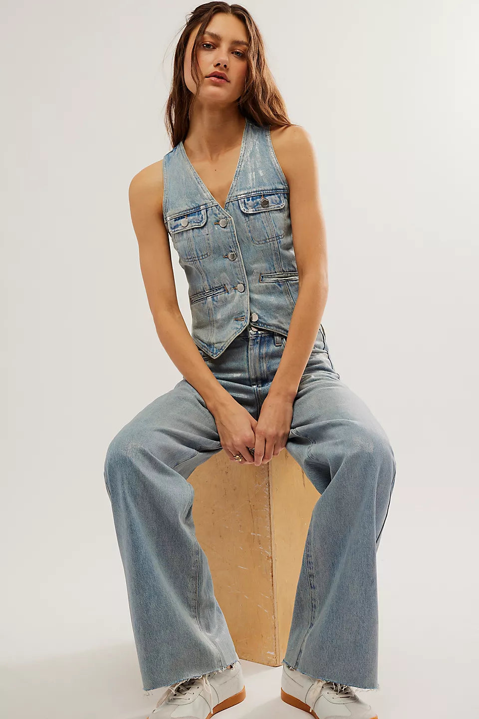 JEANS SILVER AZUL