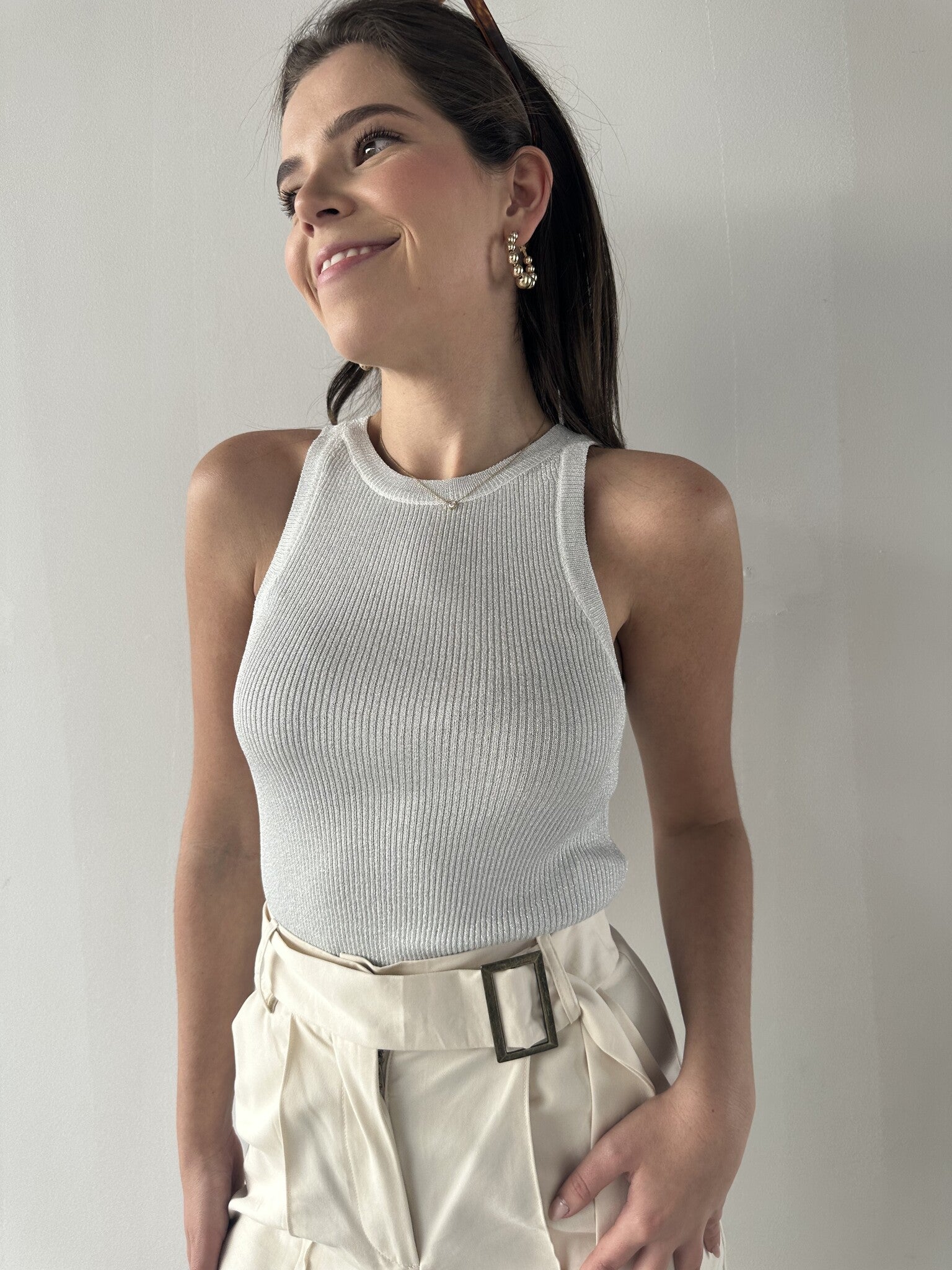 CREWNECK METALICO SILVER