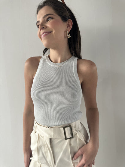 CREWNECK METALICO SILVER