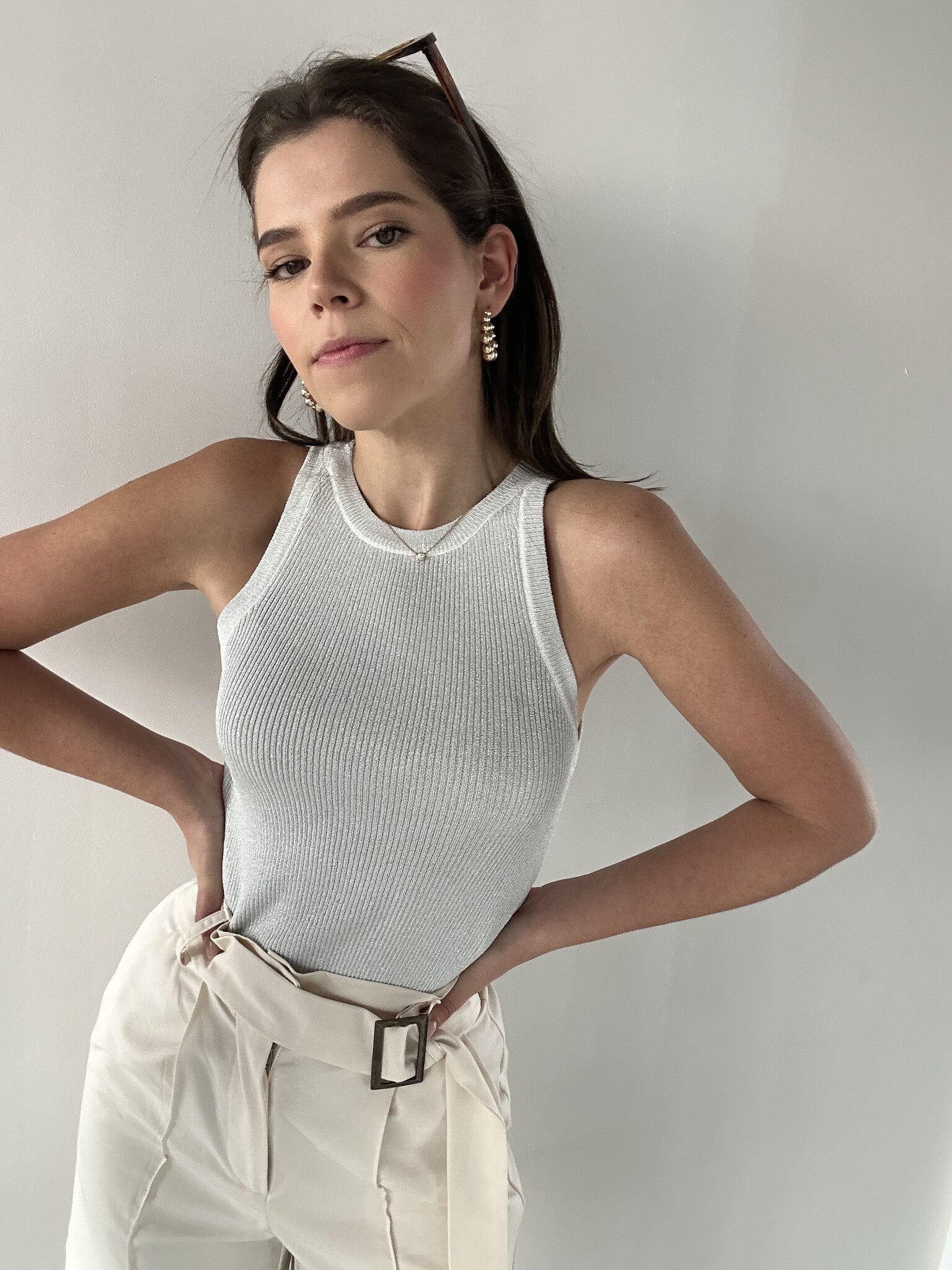 CREWNECK METALICO SILVER