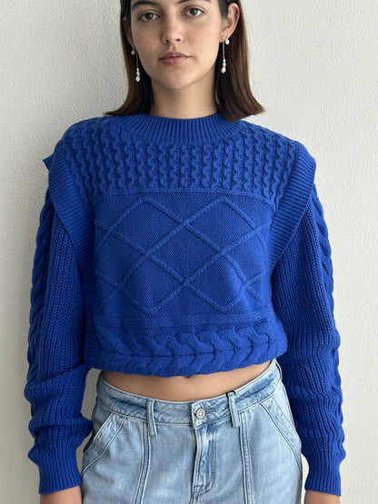 SUETER AZUL REY HOMBRO