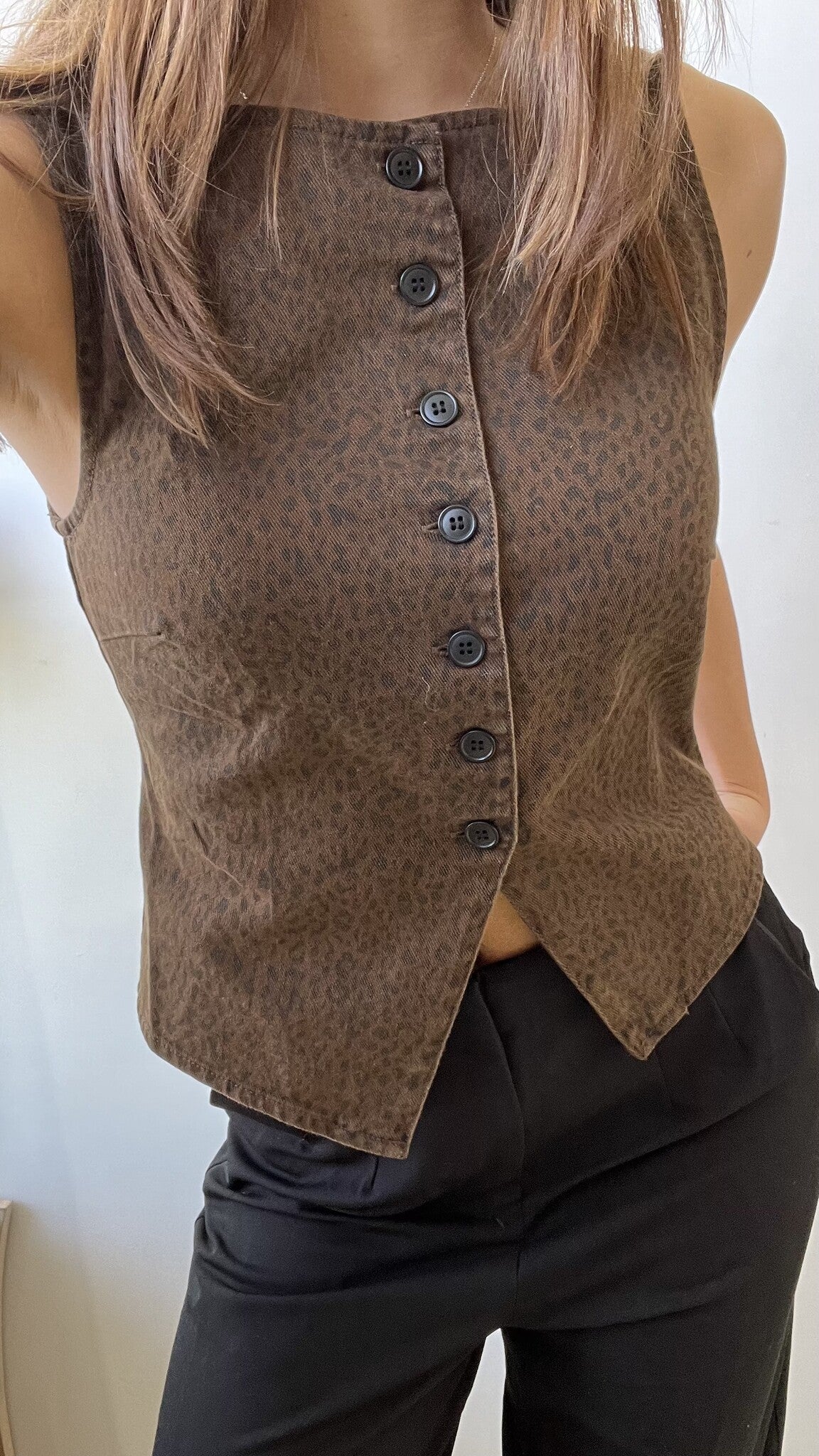 CHALECO ANIMAL PRINT