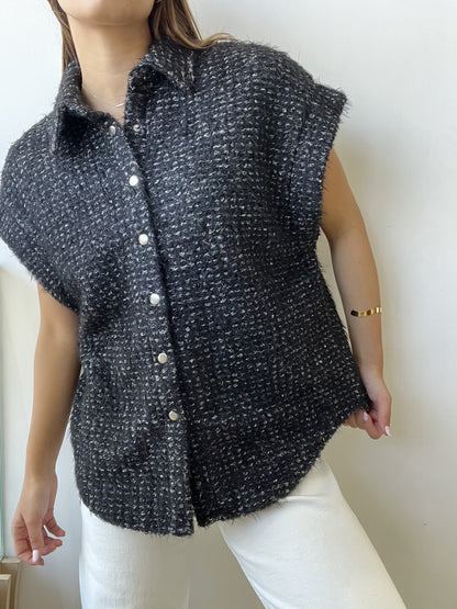 VEST BALCK SILVER