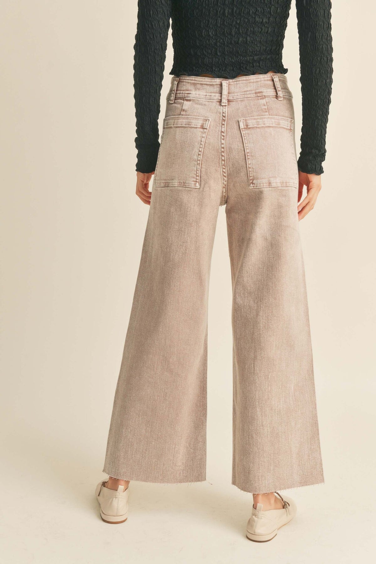JEANS TAUPE DESLAVADOS