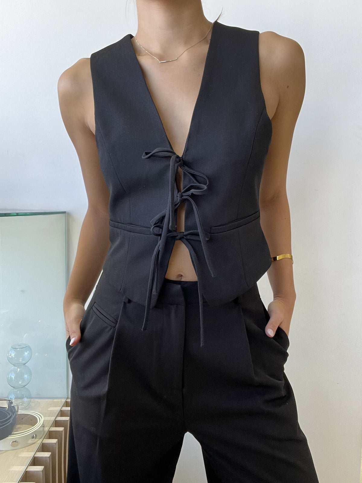 BOW BLACK SET