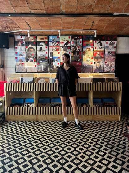 SET SHORT CAMISA NEGRO