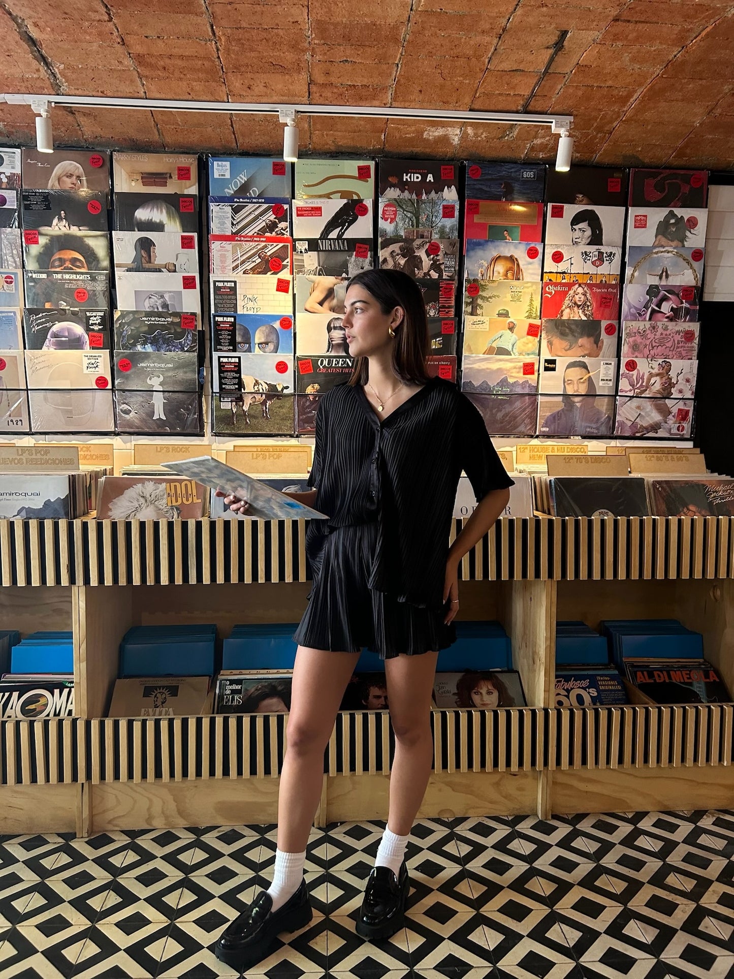 SET SHORT CAMISA NEGRO