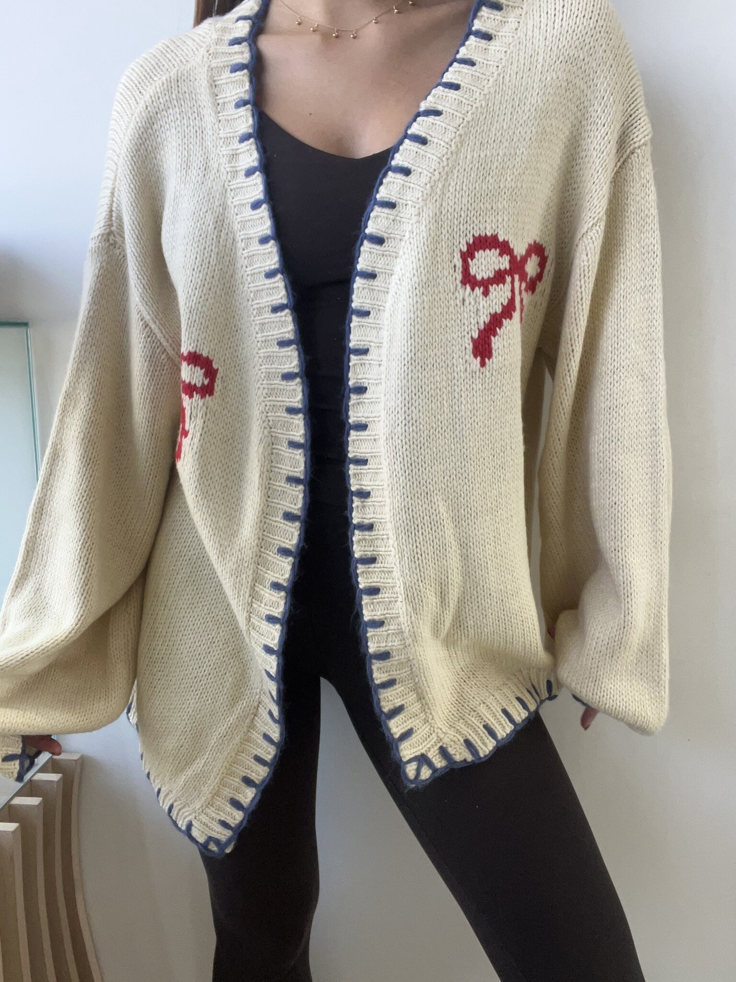 RIBBON BOW CARDIGAN