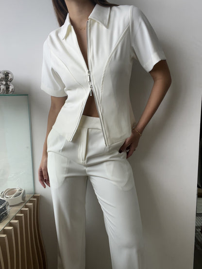 WHITE ZIPPER SET