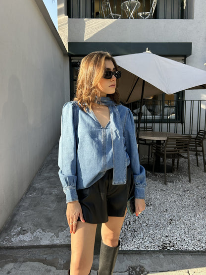 BLUSA DARK DENIM F