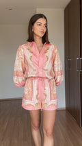 2 PC SET ROSA PRINT