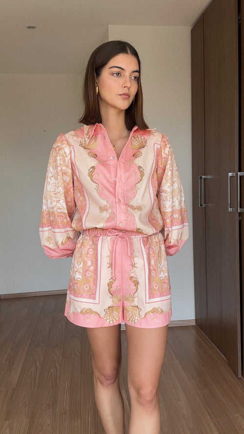 2 PC SET ROSA PRINT