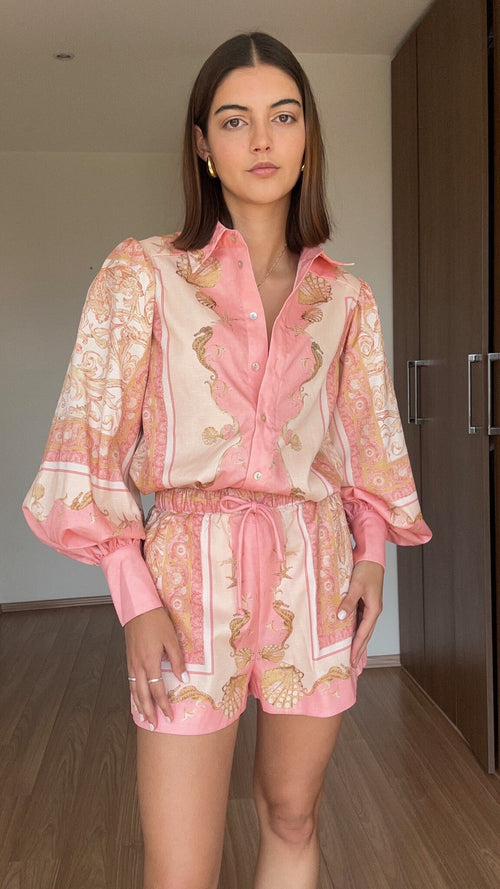 2 PC SET ROSA PRINT
