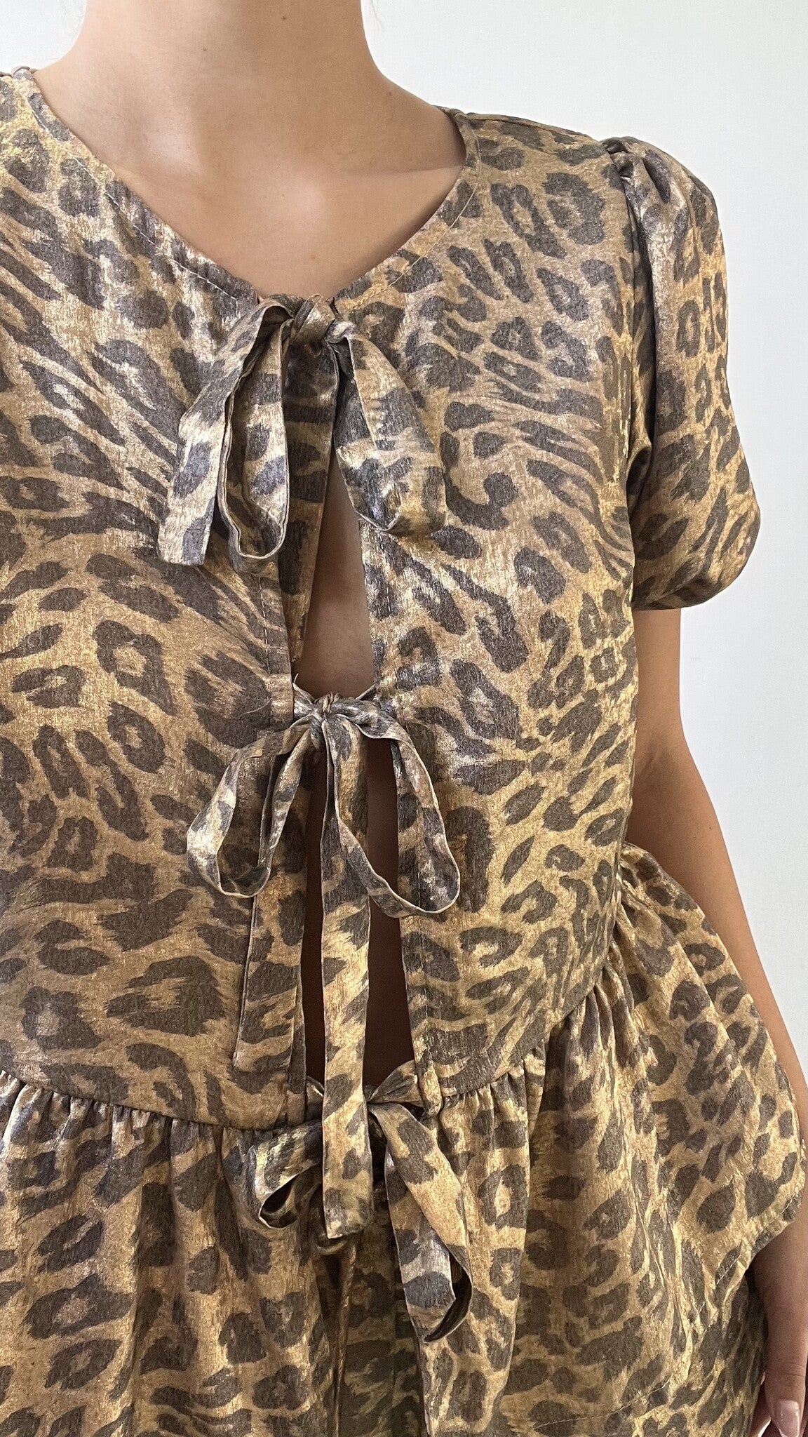 BROWN BOW LEOPARD SET