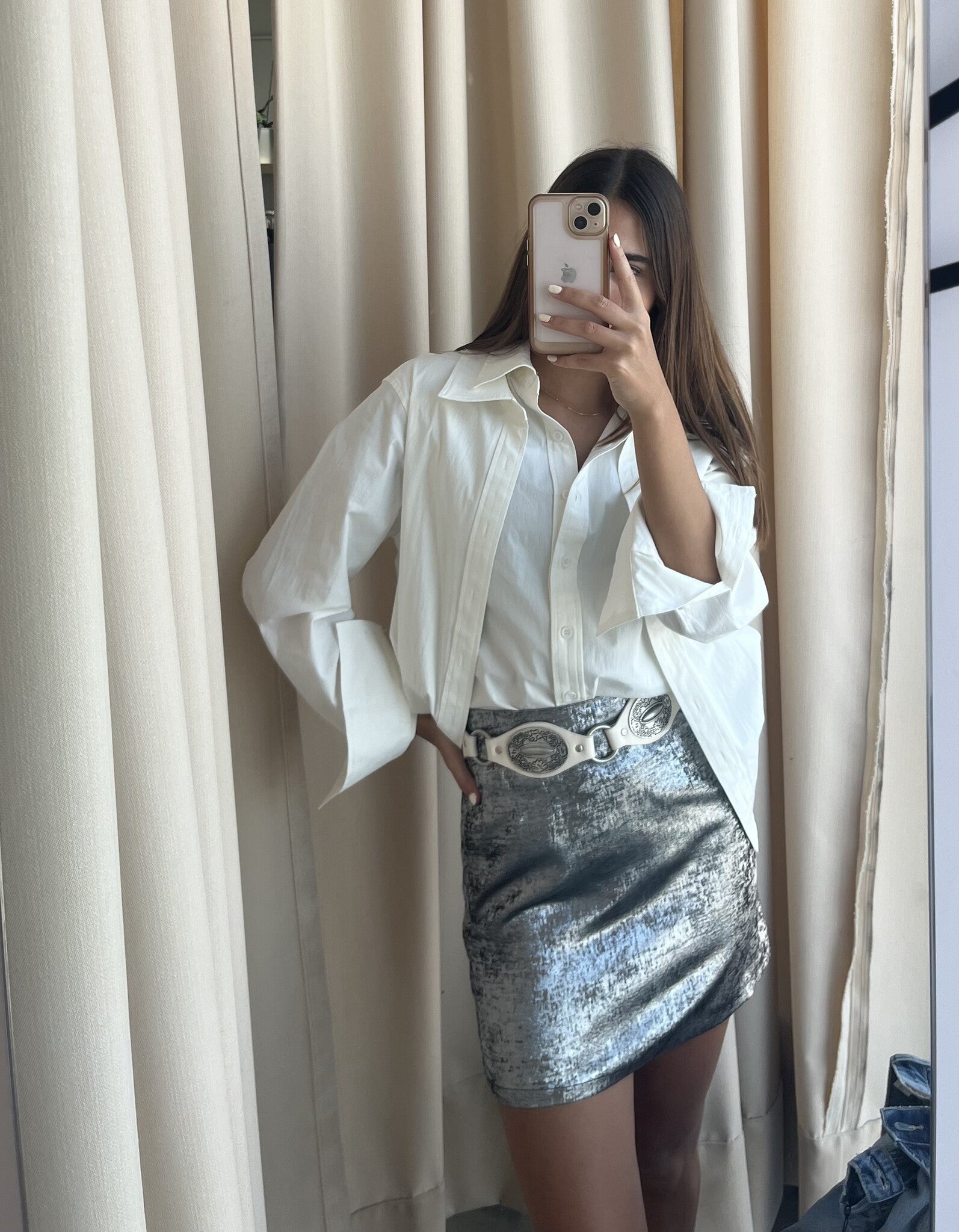 FALDA DESLAVADA METALICA