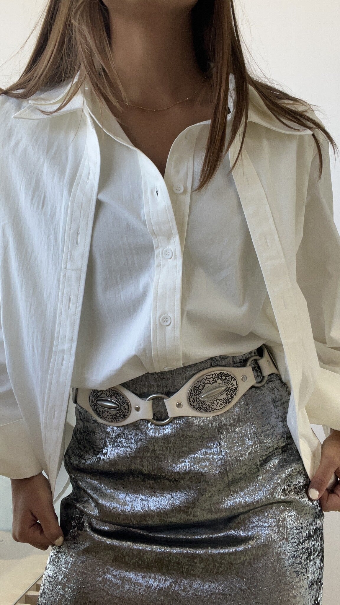 FALDA DESLAVADA METALICA