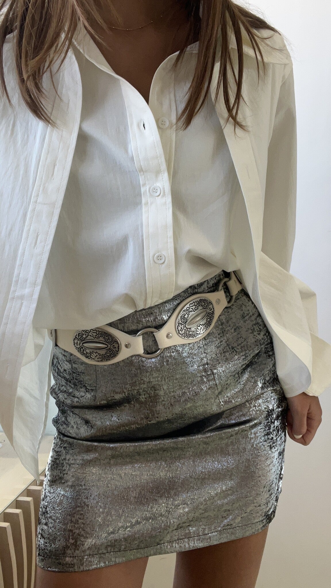 FALDA DESLAVADA METALICA