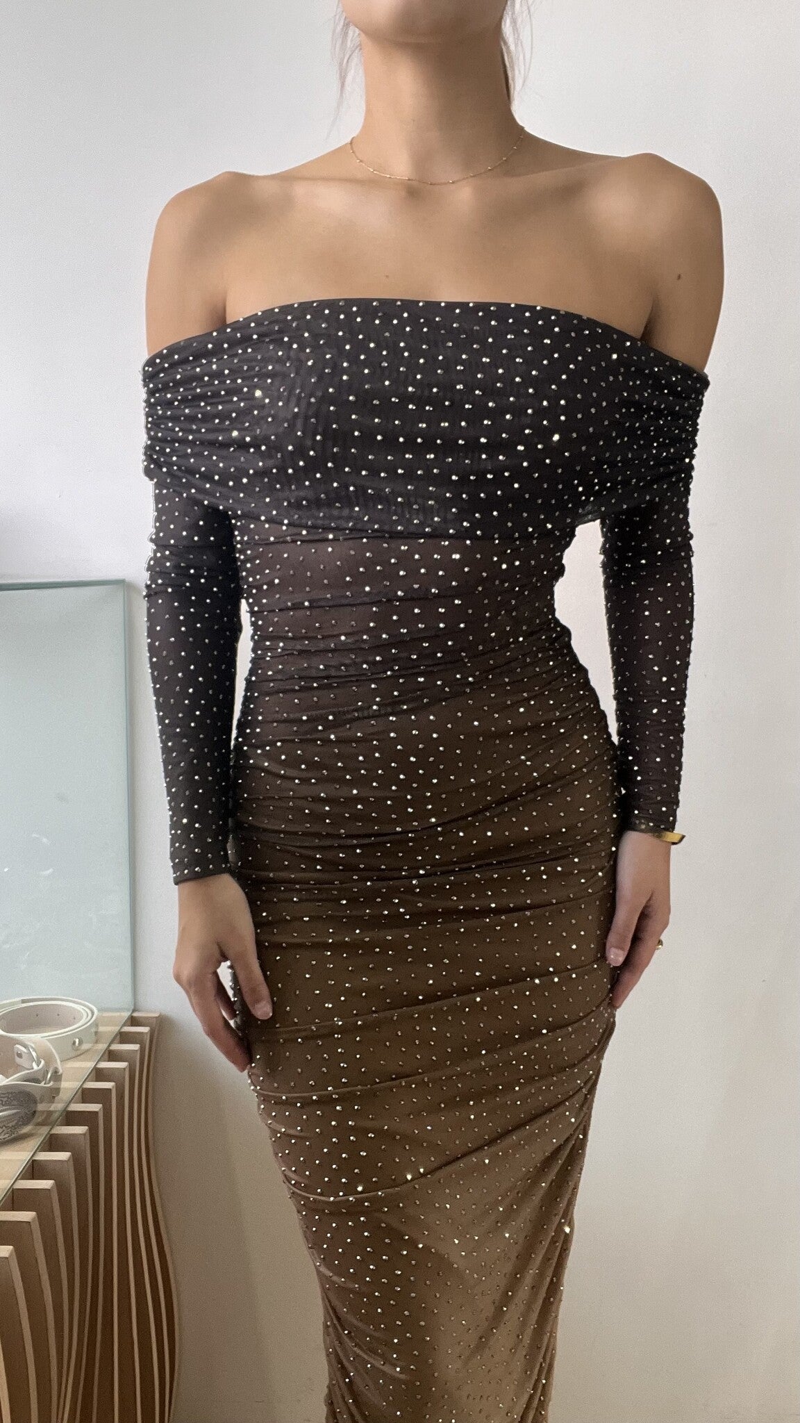 MIDI MOCHA DRESS