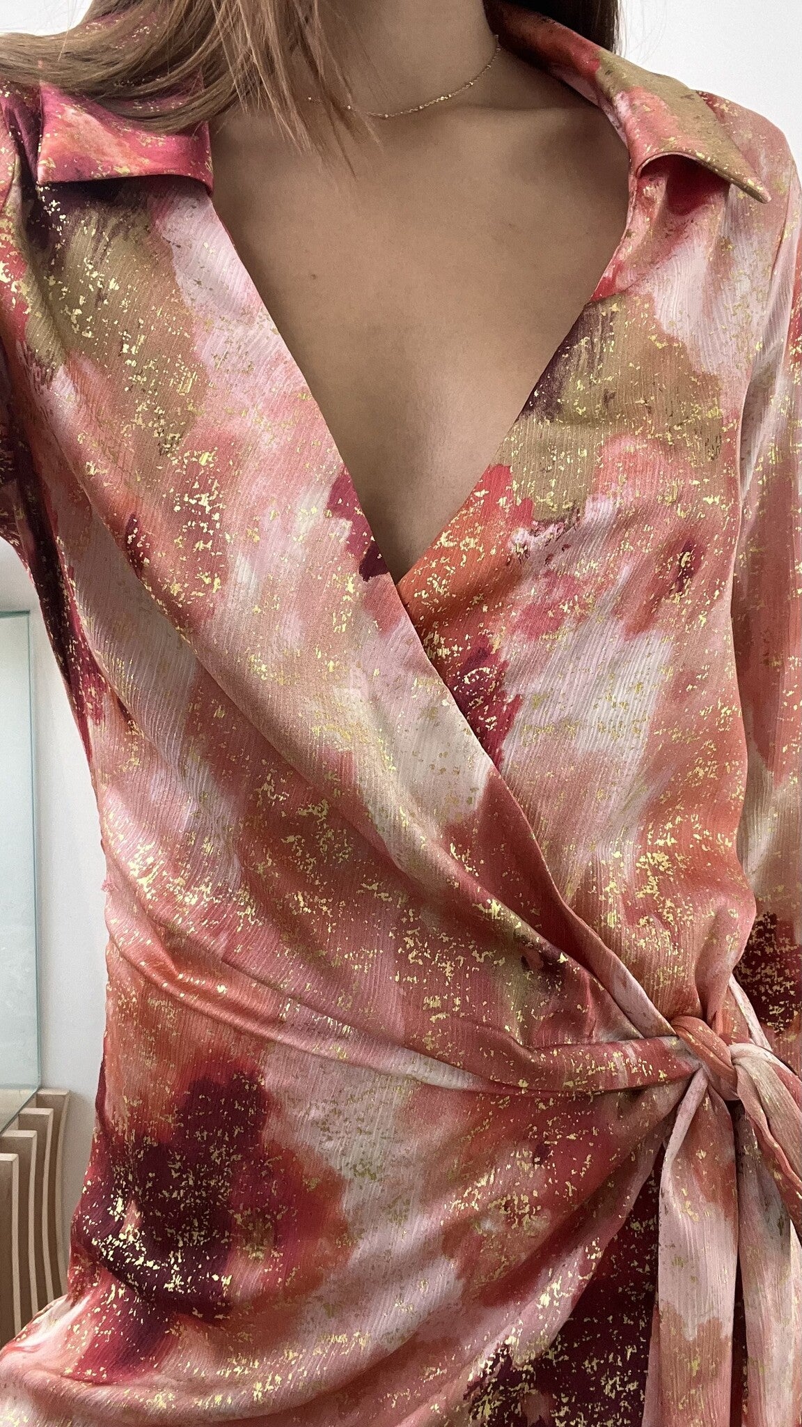 RED MULTI MINI DRESS