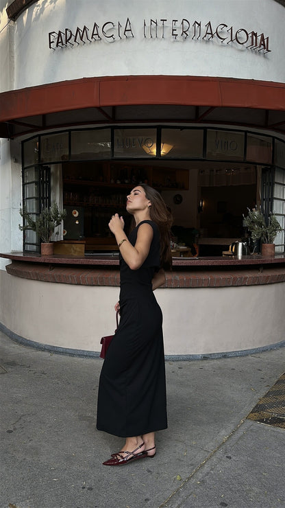 VESTIDO OFF SHOULDER NEGRO