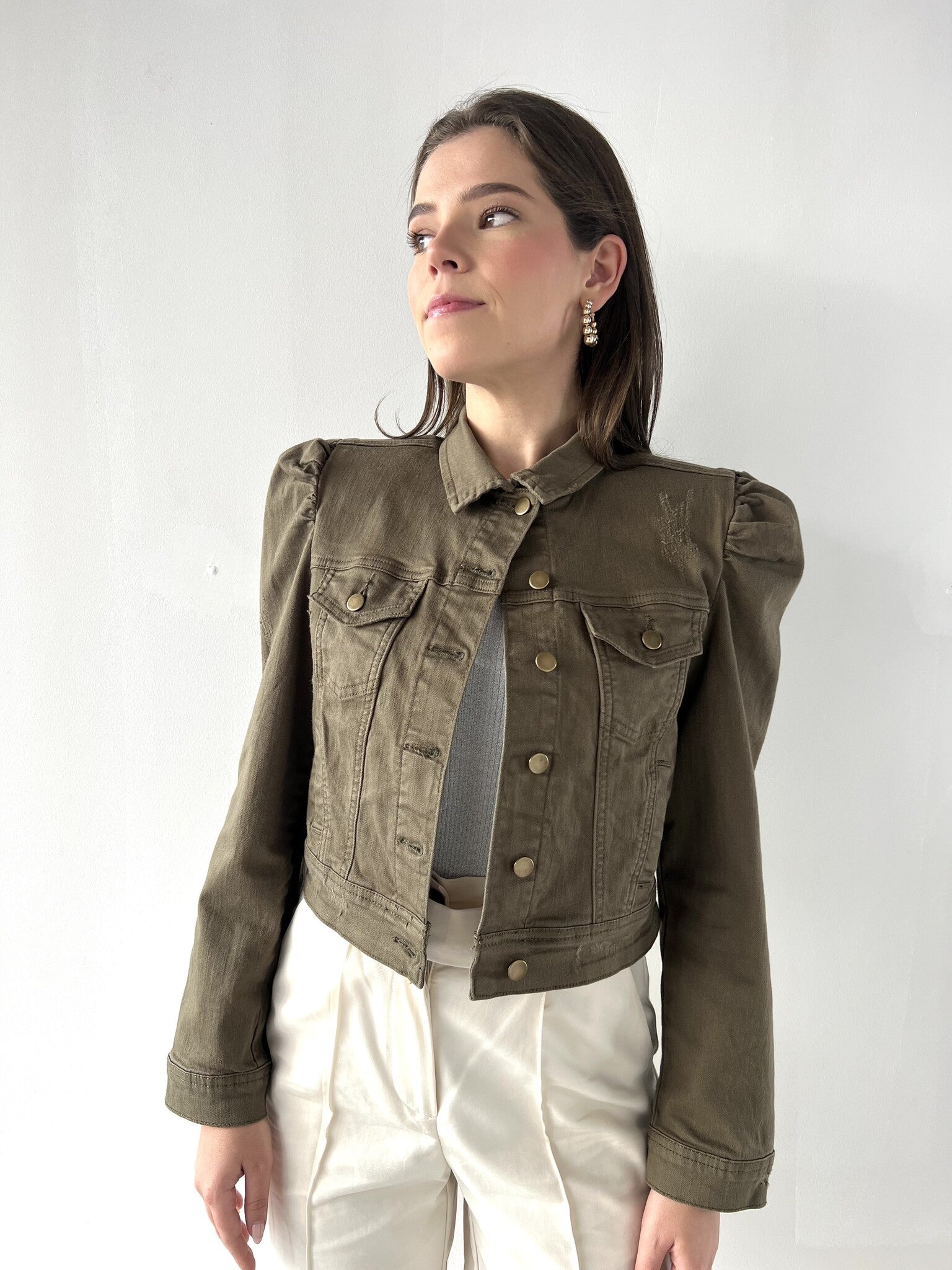 CHAMARRA HOMBRERA OLIVE