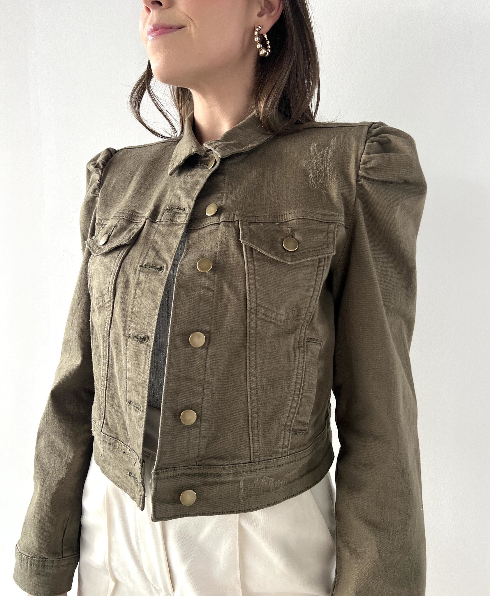 CHAMARRA HOMBRERA OLIVE