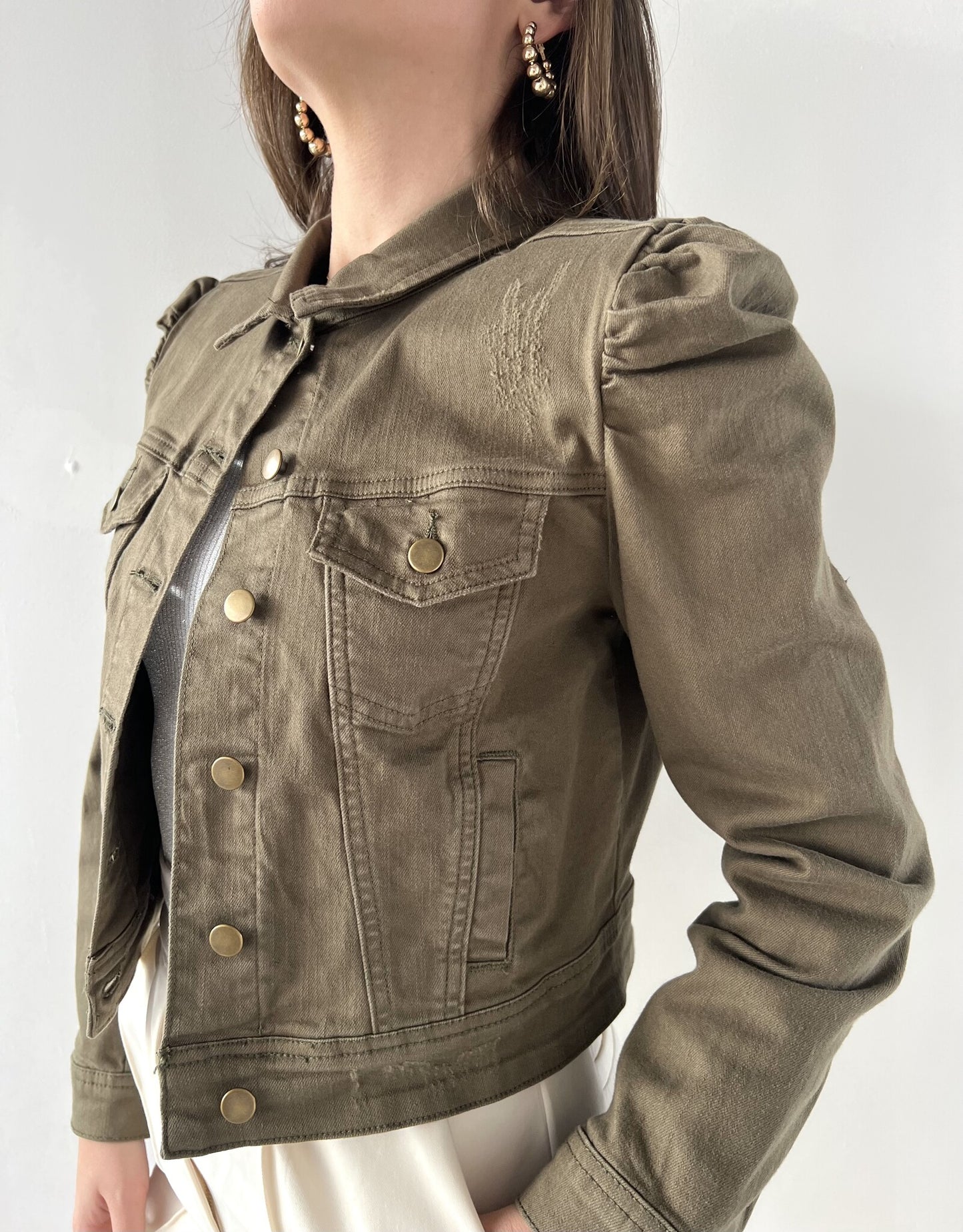 CHAMARRA HOMBRERA OLIVE