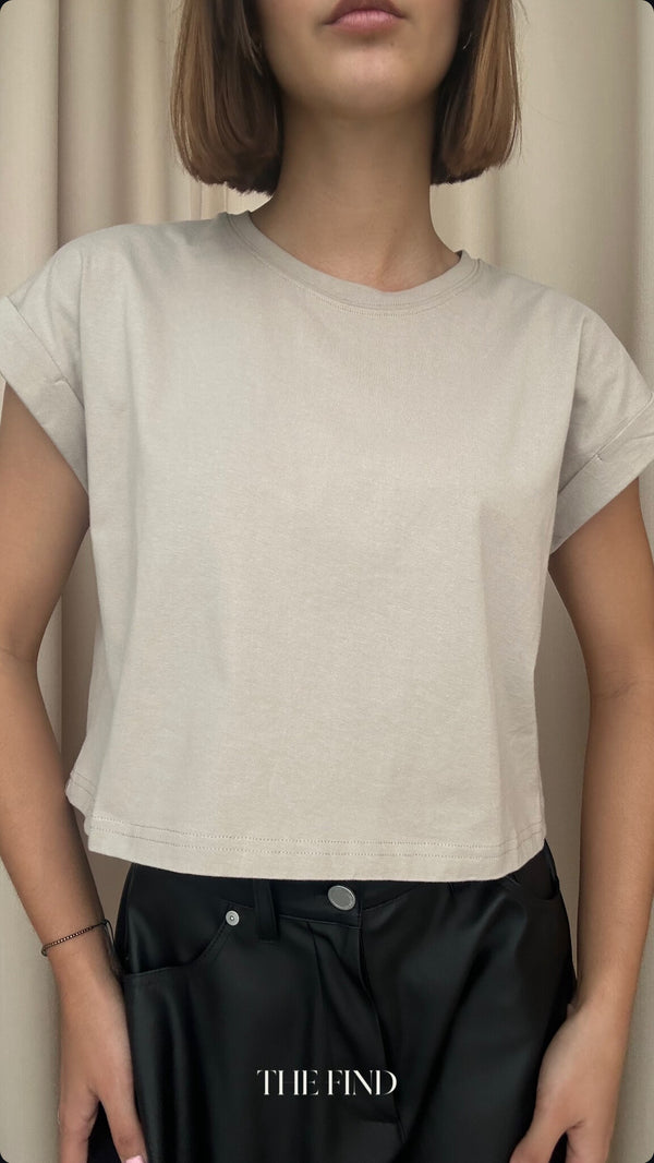 T SHIRT STONE GREY