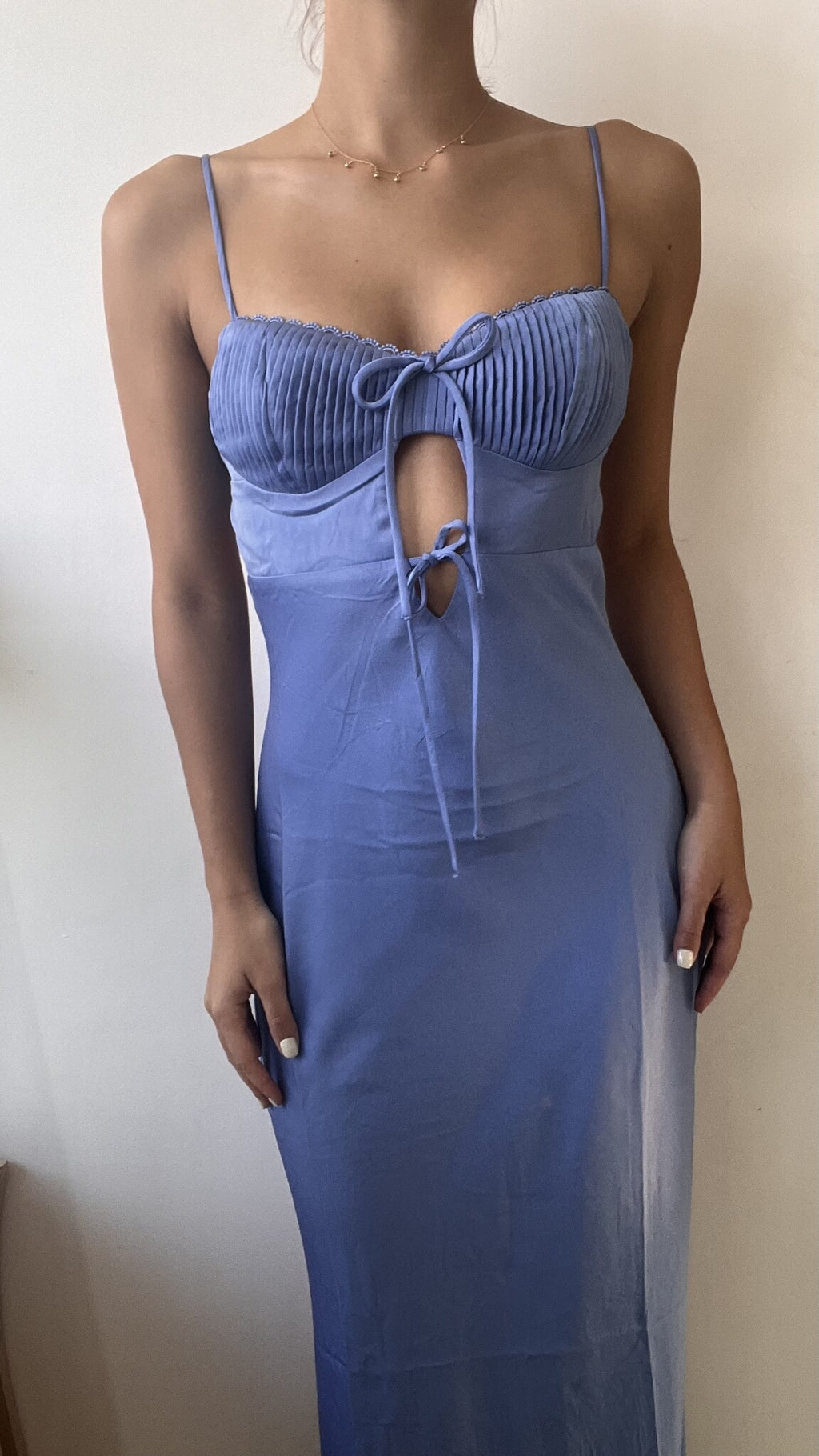 BLUE BOW DRESS