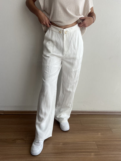 PANTALON LINO BLANCO