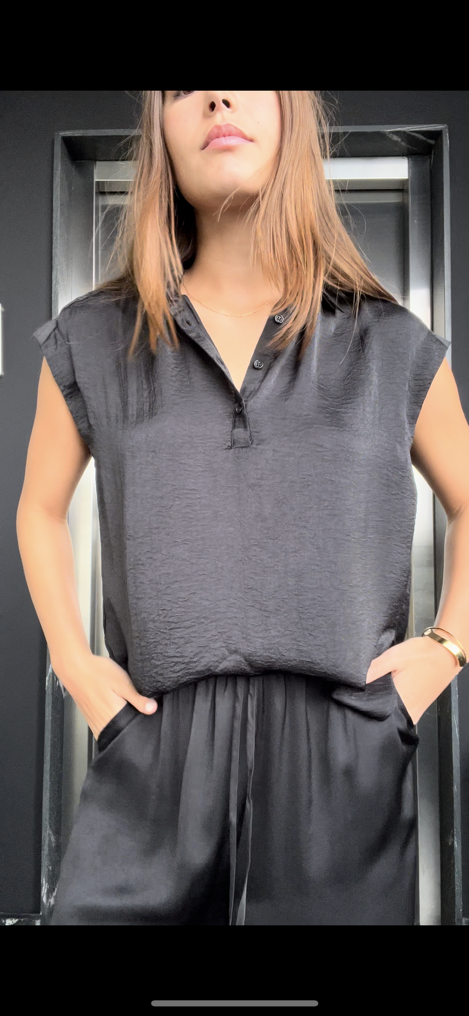 SET PANT CAMISA NEGRO