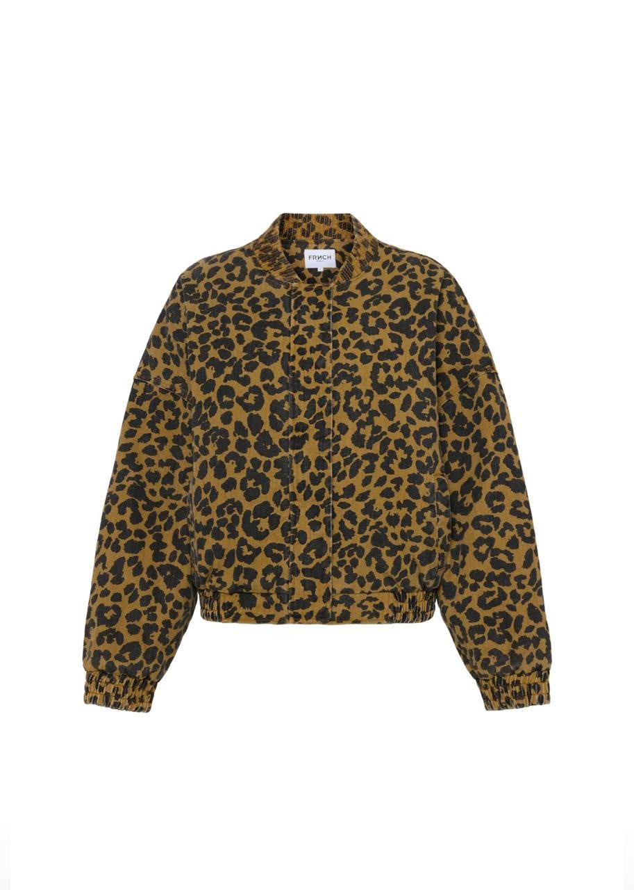 CHAMARRA DENIM LEOPARDO