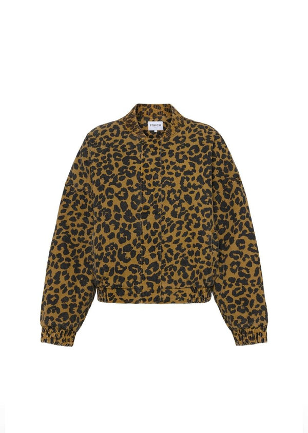 CHAMARRA DENIM LEOPARDO