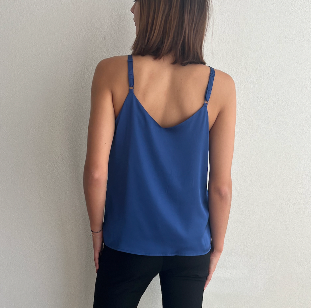 CAMI SATIN AZUL MARINO