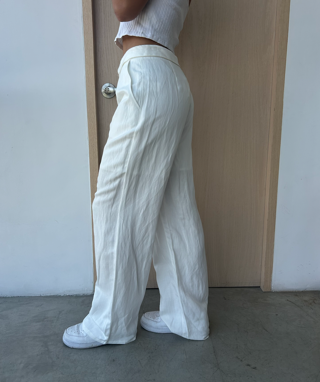 PANTALON LINO BLANCO