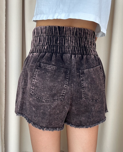 SHORT ALGODÓN MEZCLILLA NEGRO